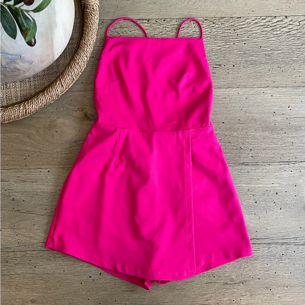 Nasty Gal Hot Pink Romper